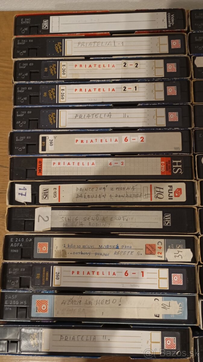 VHS kazety nahrávané 36 kusov - 4
