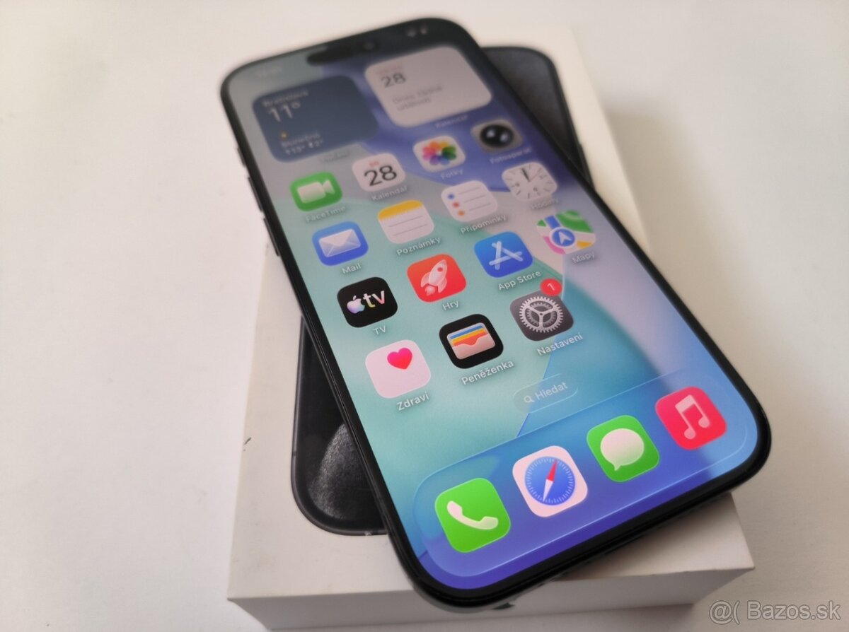 apple iphone 15 PRO 256gb Black Titanium / Batéria 86% - 4