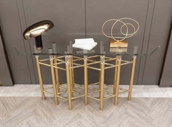 Konzola/komoda Amaretto Premium Glamour Gold - 4