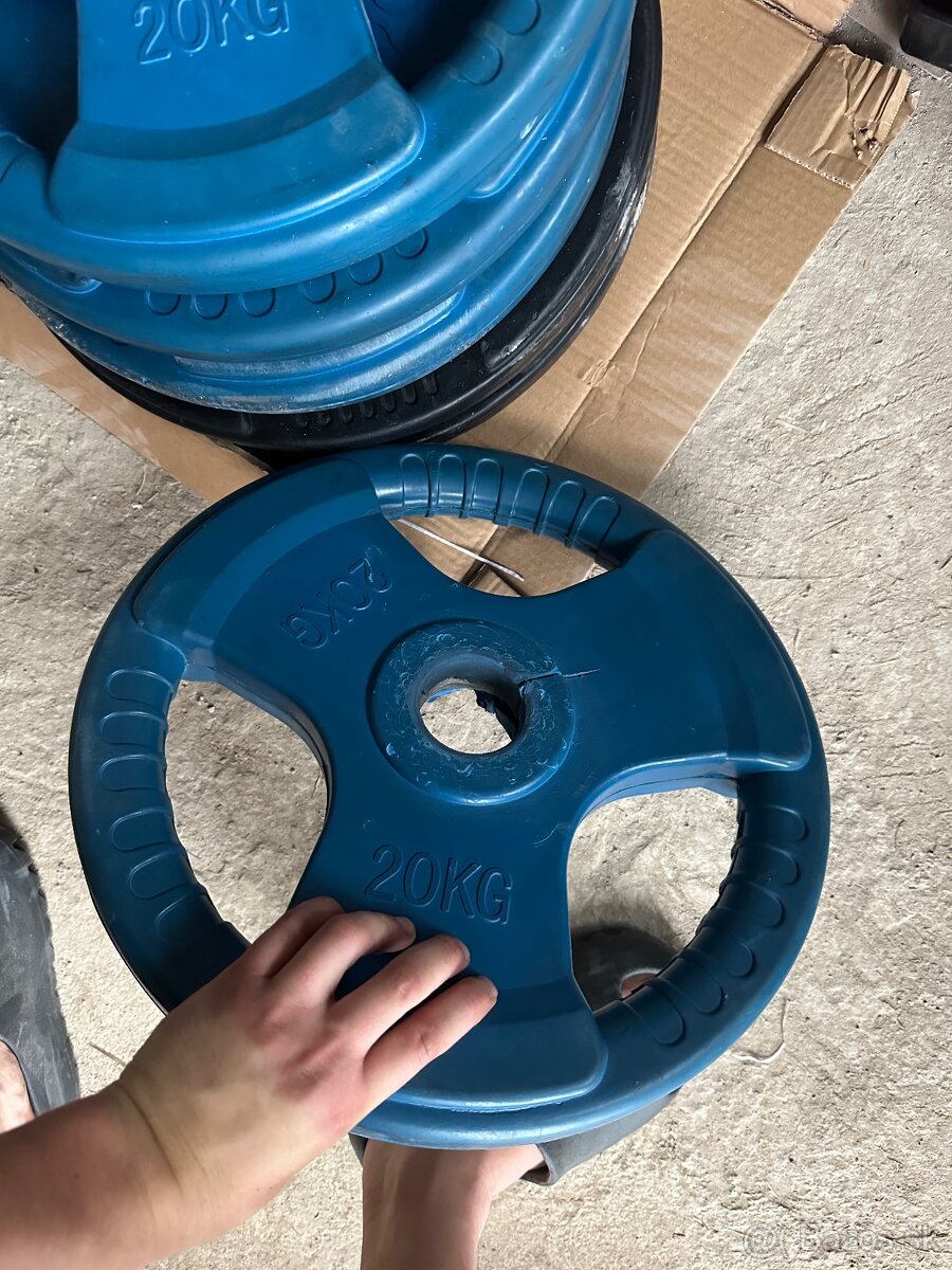 Olympíjske kotúče Dafe 2,5-5-10-15kg - 4