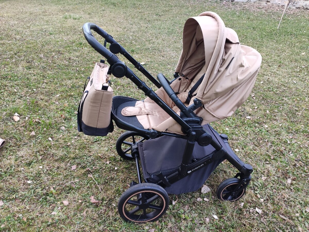 KINDERKRAFT Kočík 2v1 Prime 2 Beige - 4