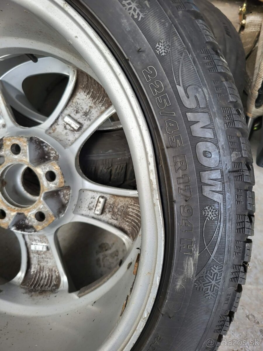 predám hliníkové disky 225/45 r17 - 4