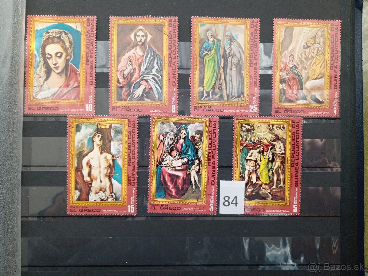 Poštové známky č.584 - AFRICKÉ ŠTÁTY - V. - 19 ks sérií - 4