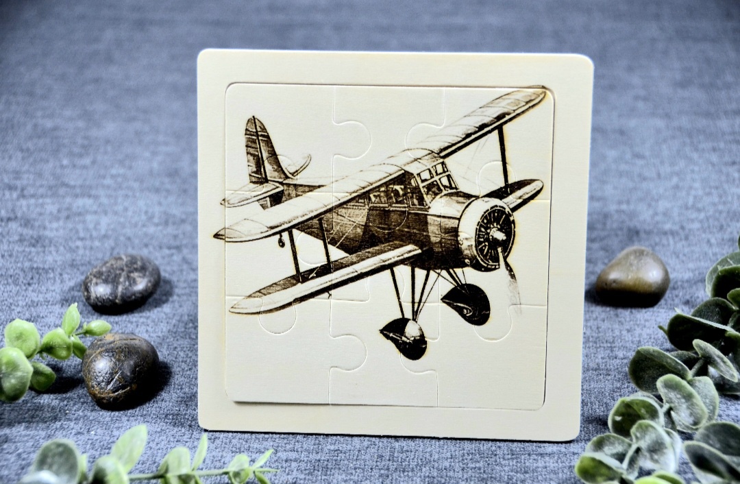 Drevené puzzle – Lietadlá (retro & moderné) - 4