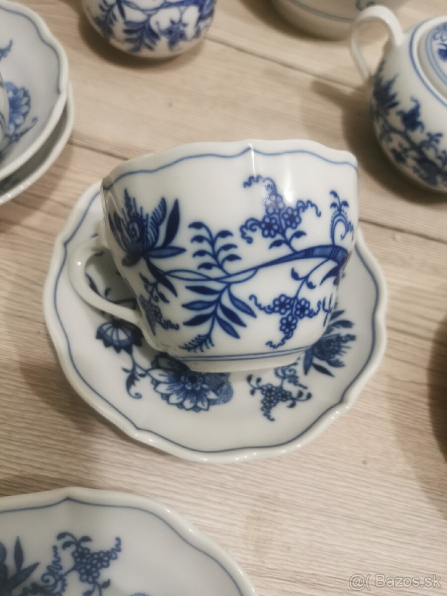 Cibulak, zwiebelmuster, čajový servis - 4