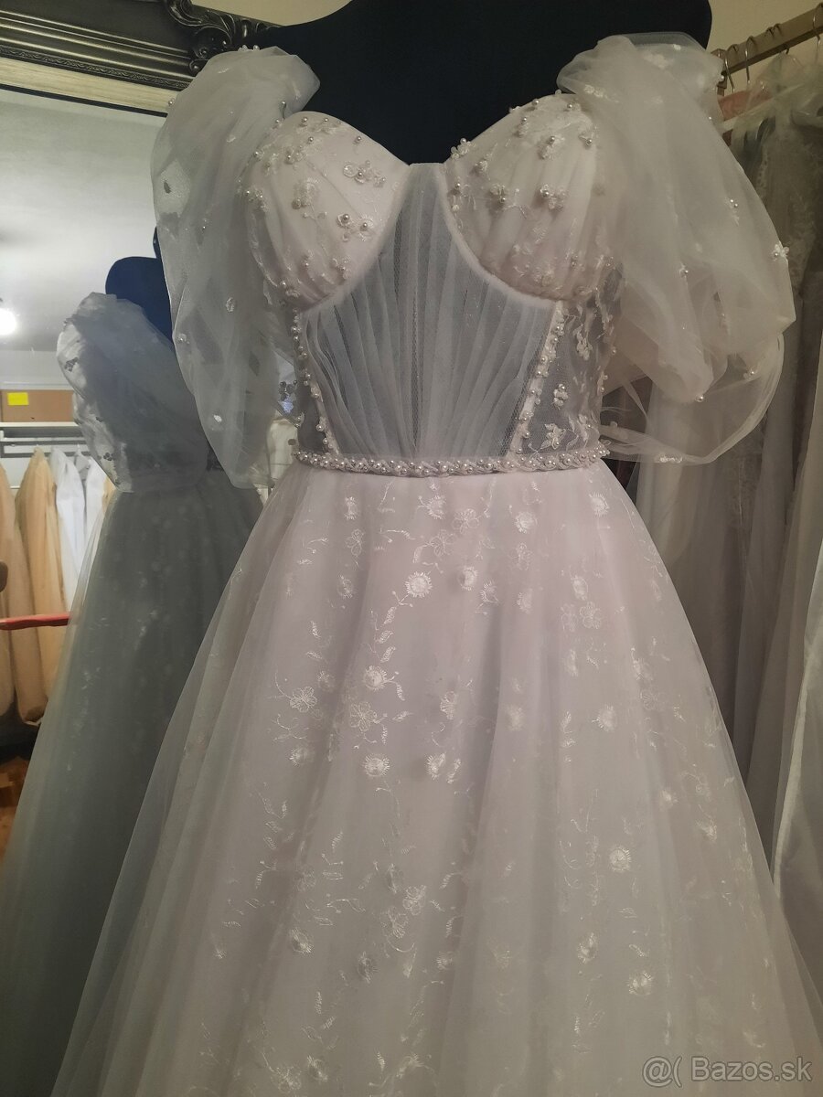 Svadobne šaty , biele - 4