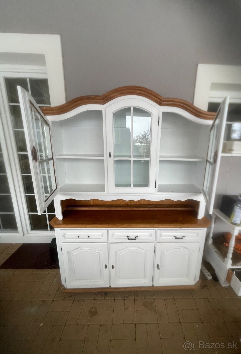 Starožitná presklená vitrína - 4