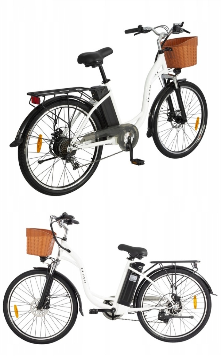 Nový elektrobicykel DYU C6 – dámsky, retro štýl, ešte v krab - 4