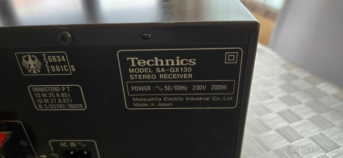 TECHNICS RS-TR212 a SA-GX130 - 4