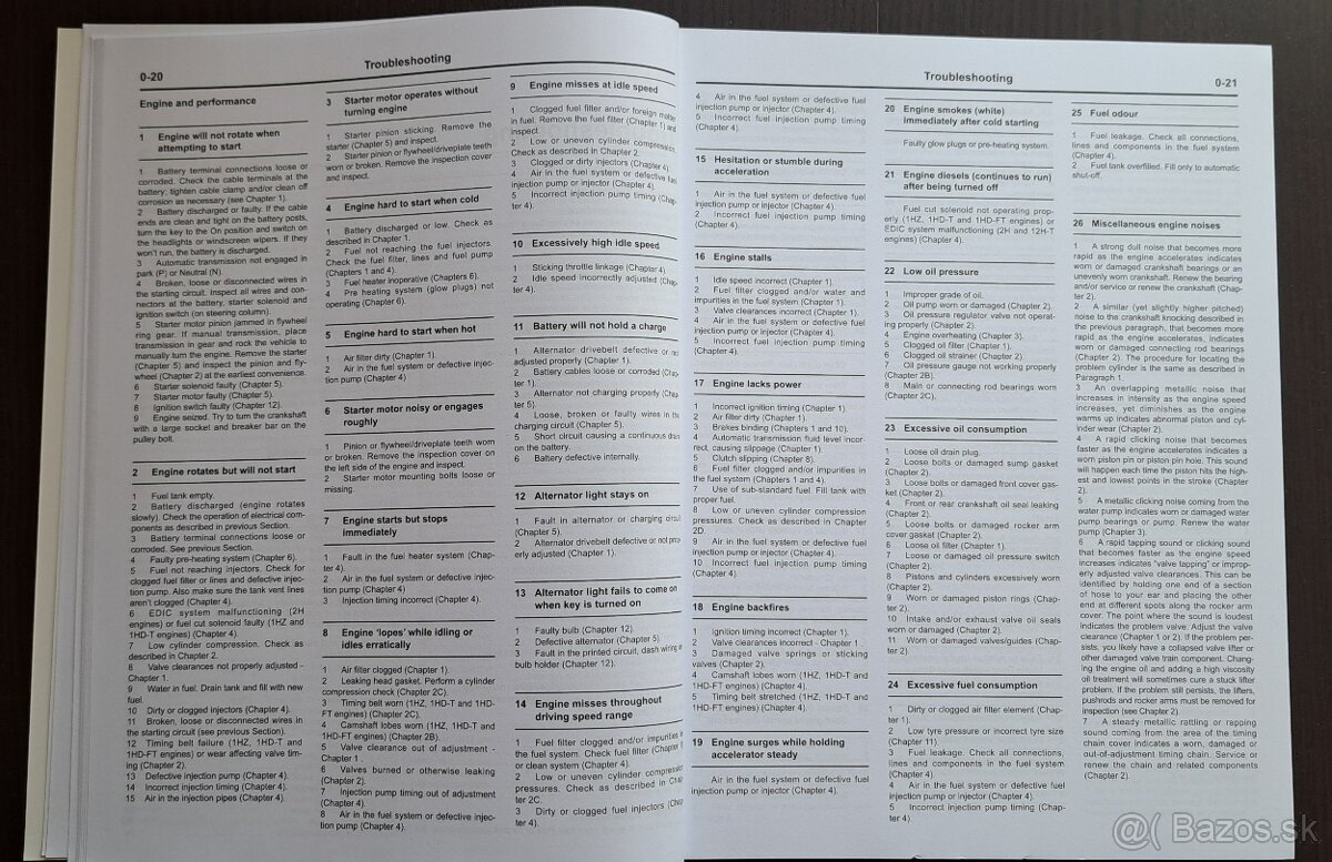 Toyota Landcruiser 60, 70, 80-Opravárenský manuál - 4