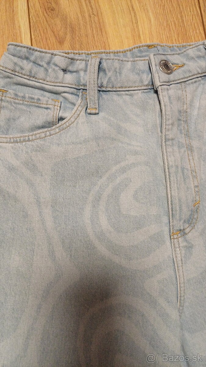 Široké rifle H&M č.158 - nové - 4