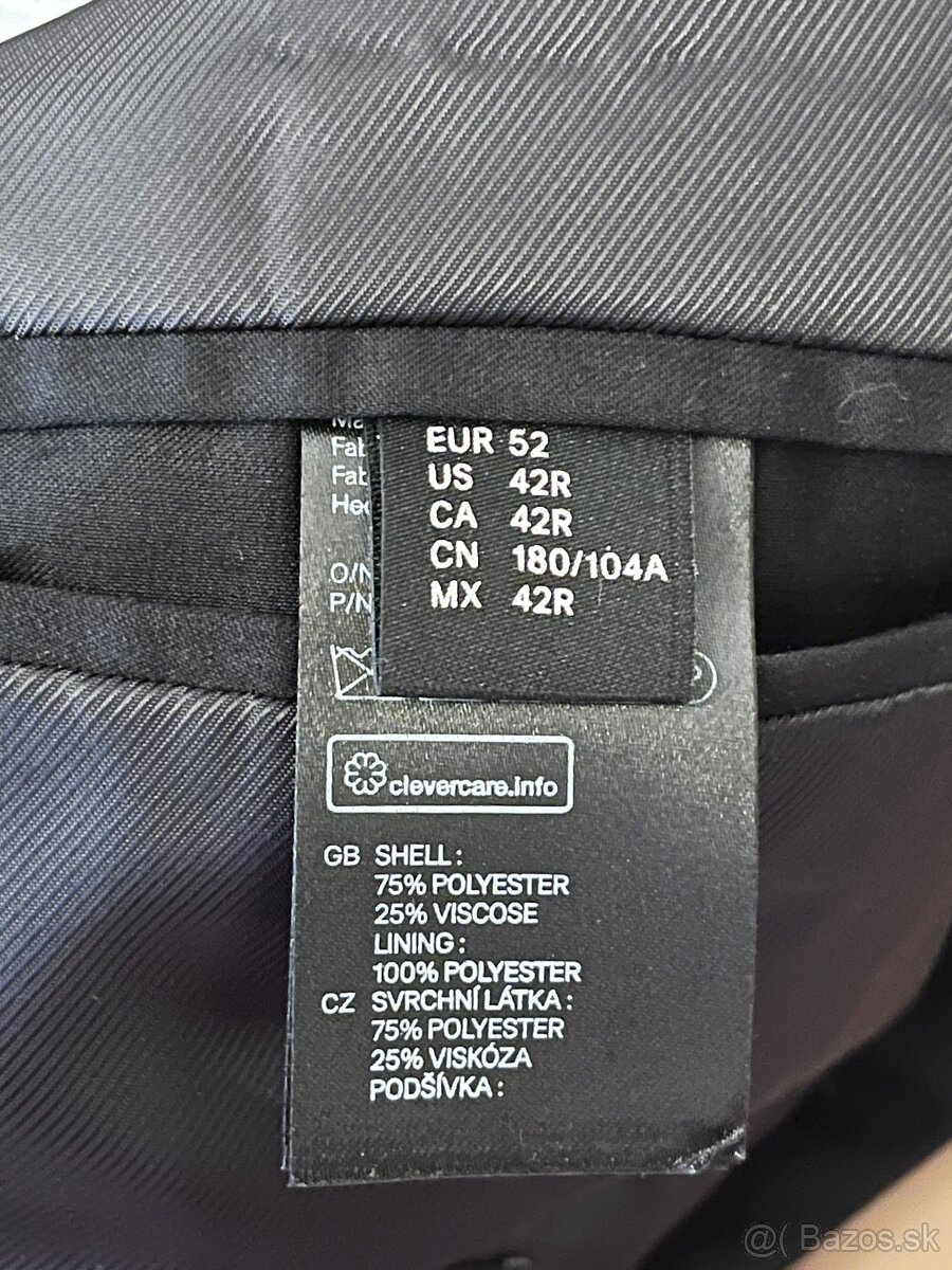 Predám čierny oblek H&M - 4