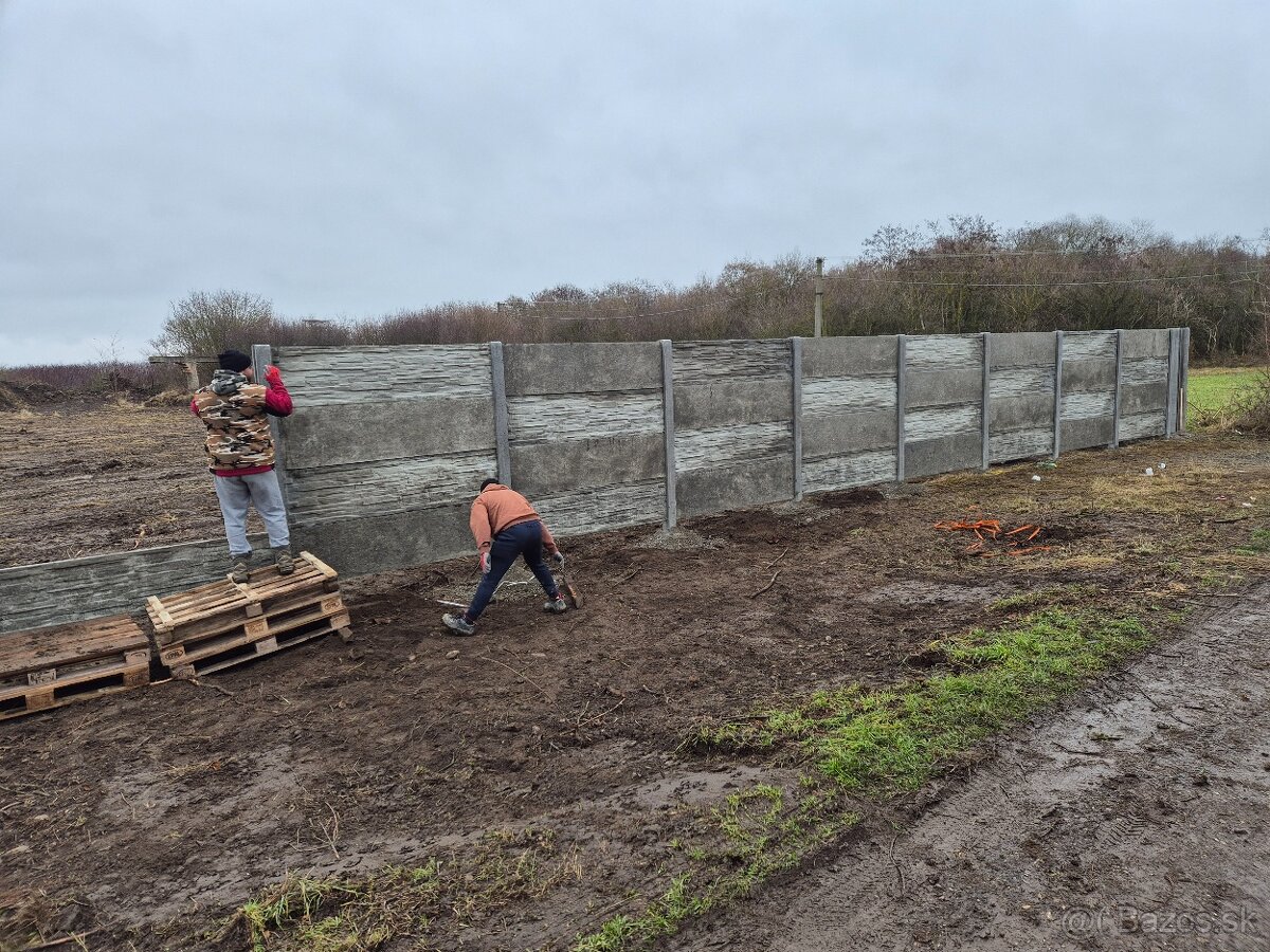 Betónové ploty, výroba, montáž - 4