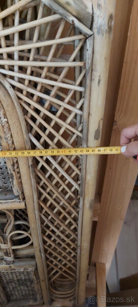 paraván retro ratan, 3ks - 4