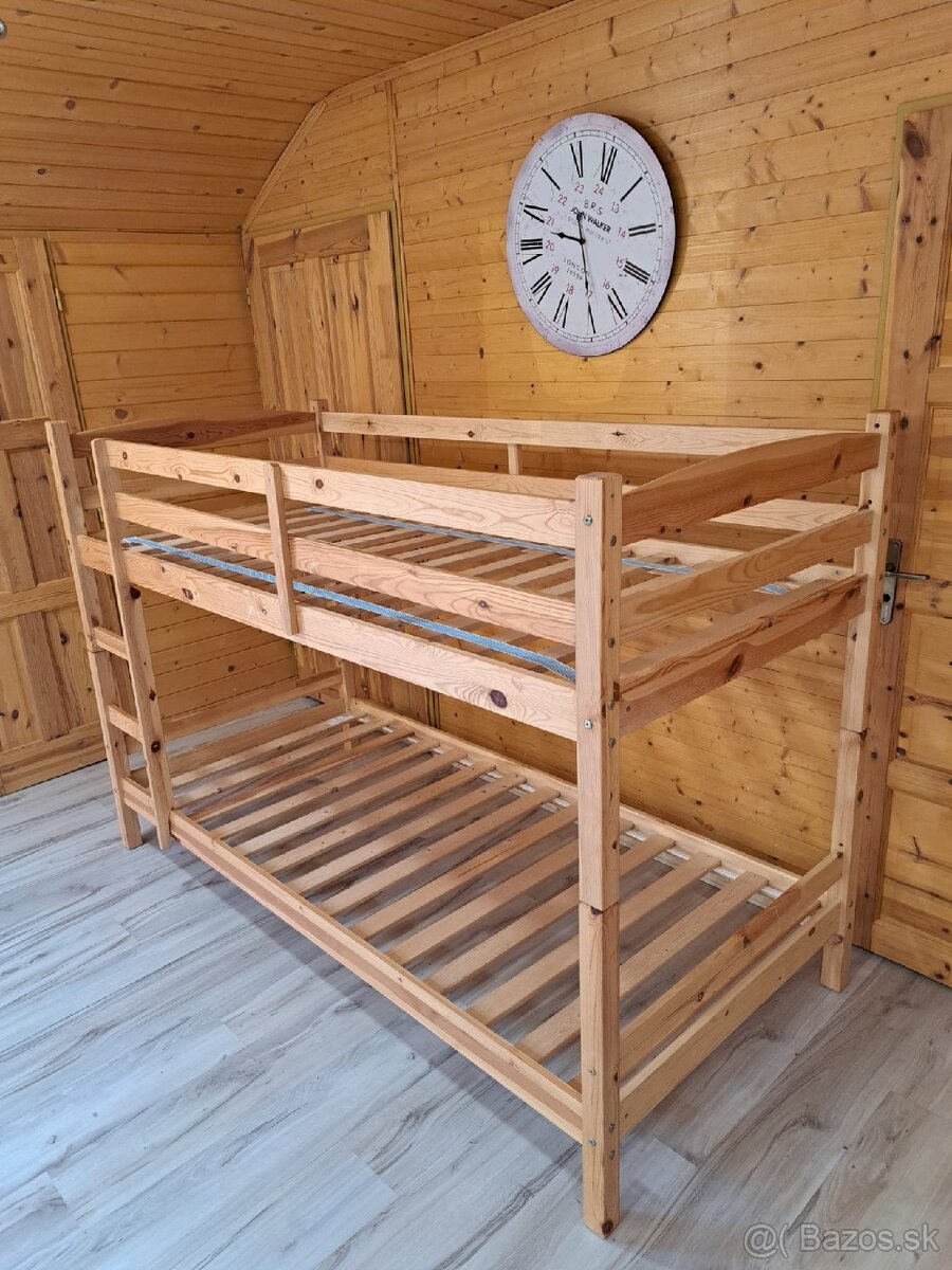 Poschodová posteľ 90x200cm s matracmi - 4