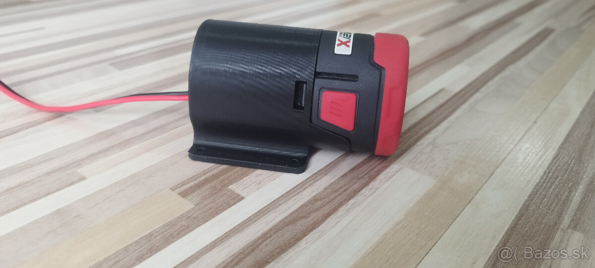 Adaptér batérie parkside 12V Team možnosť montáže na STENU - 4