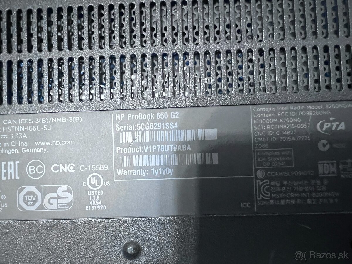 HP ProBook 650 G2 s bateriou - 4