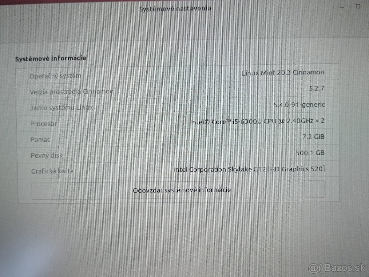 predám Lenovo Thinkpad T460,Intel core i5 ,8gb ram ,LINUX - 4