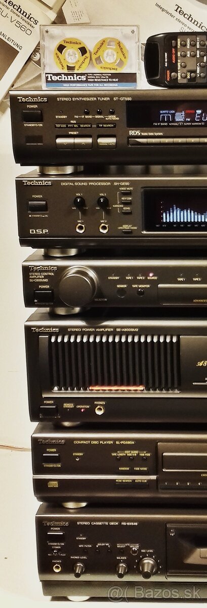 Zostava TECHNICS tuner,equalizer,predz,zos,tape,CD,deck= X02 - 4
