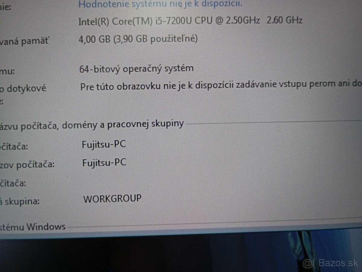 predám notebook FUJITSU LIFEBOOK A537 , WINDOWS 7 - 4