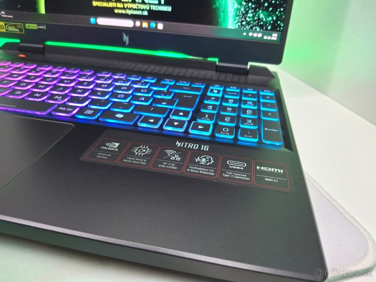 🎮🔥 Herný notebook s RTX 4070 – AMD Ryzen™ 7 8845HS + 165Hz - 4