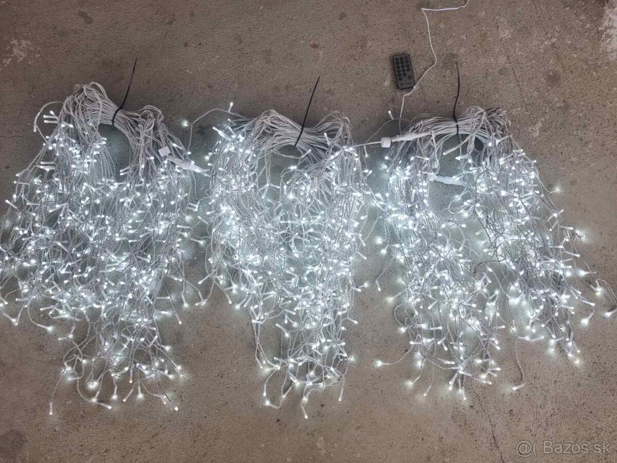 Vianočná led svetelná záclona vonkajšia - 4