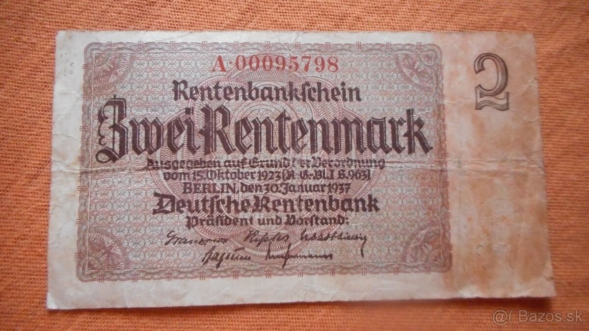 Bankovky - Nemecko B - 4