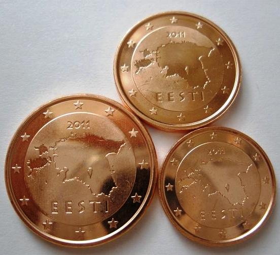 1,2,5 eurocenty ,euromince, euro, € centy - UNC. - 4