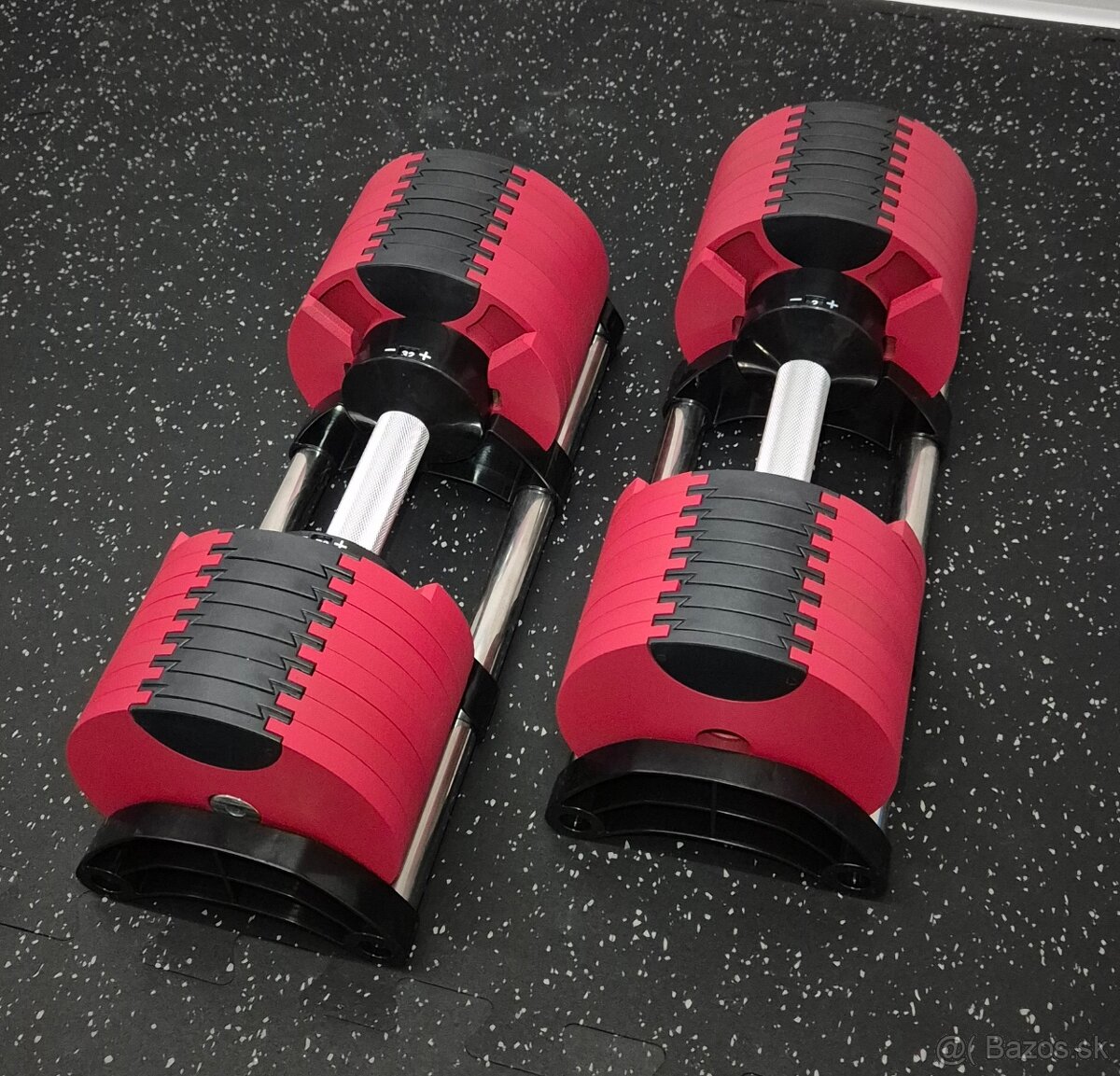 Nastaviteľné činky 2-32kg zmena po 2kg, red - 4
