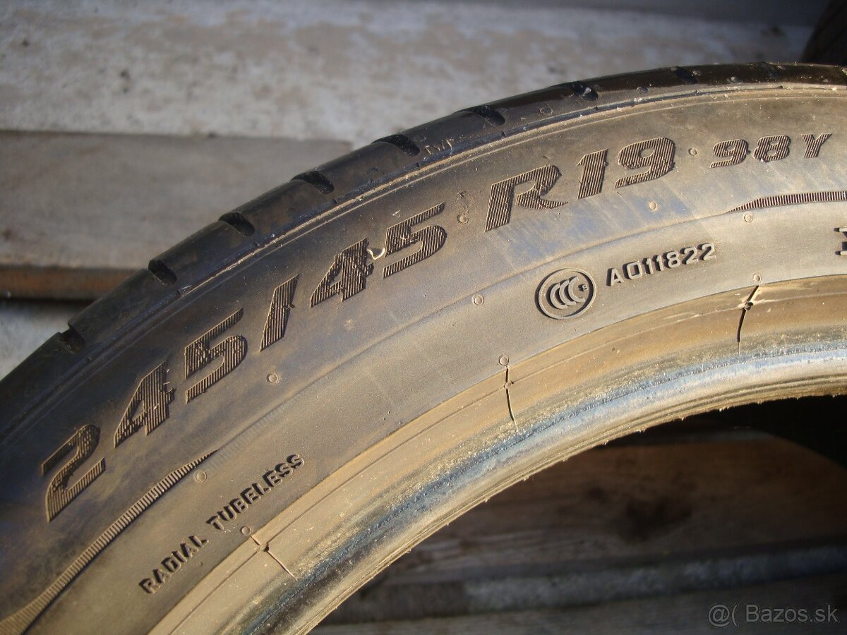 245/45R19,1kus,Pirelli-Pzero,letná. - 4