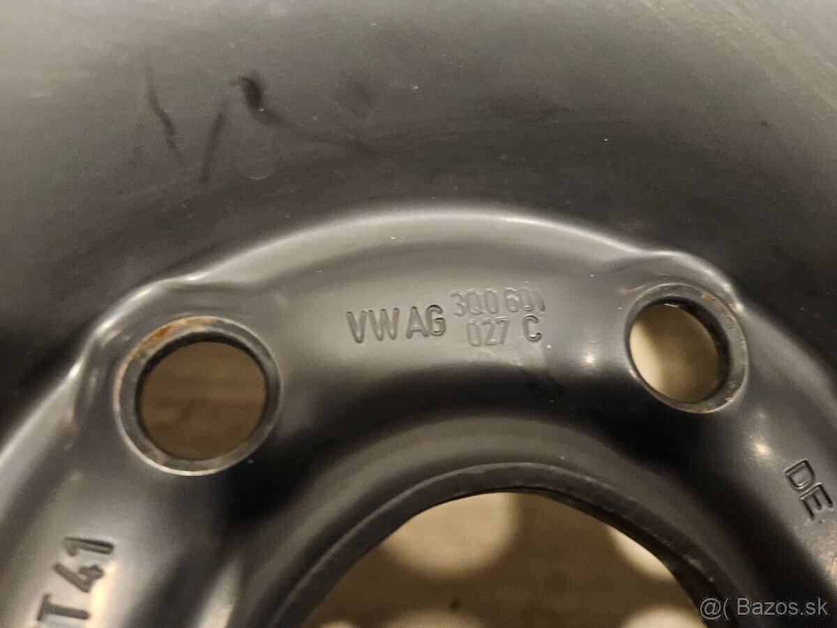 Originálne plechové disky VW - 5x112 r16 - 4