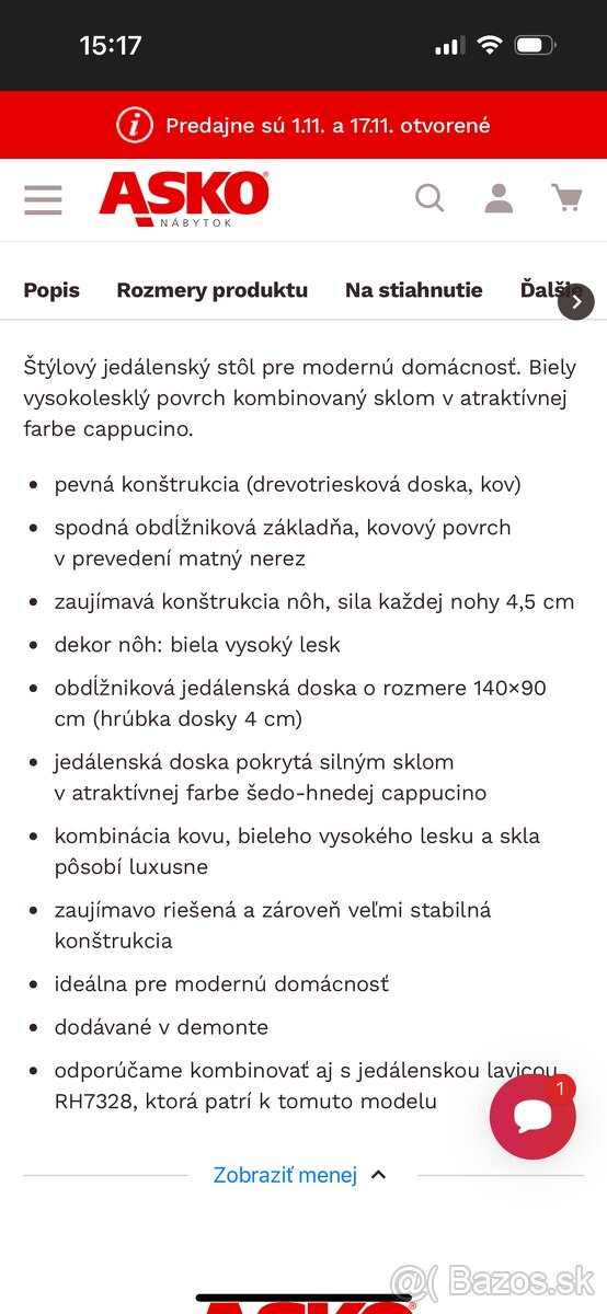 Jedálenský stôl - 4