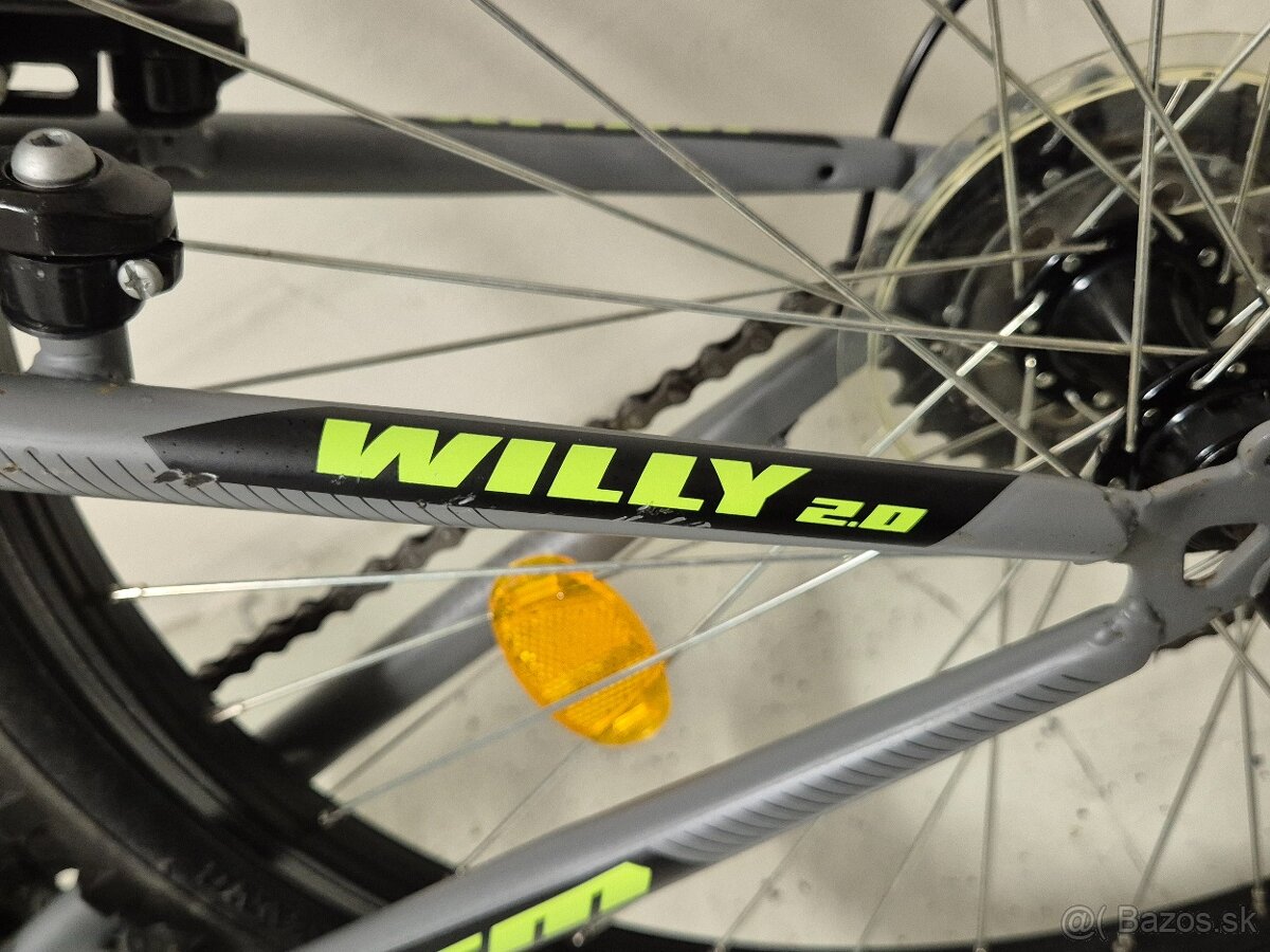 Detský bicykel CTM WILLY 2.0 MATNÁ ŠEDÁ/ŽLTÁ - 4