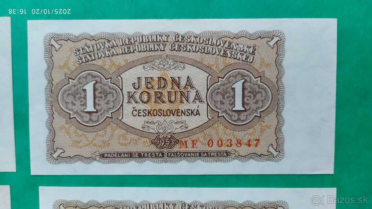 1 Kčs 1953 - 4