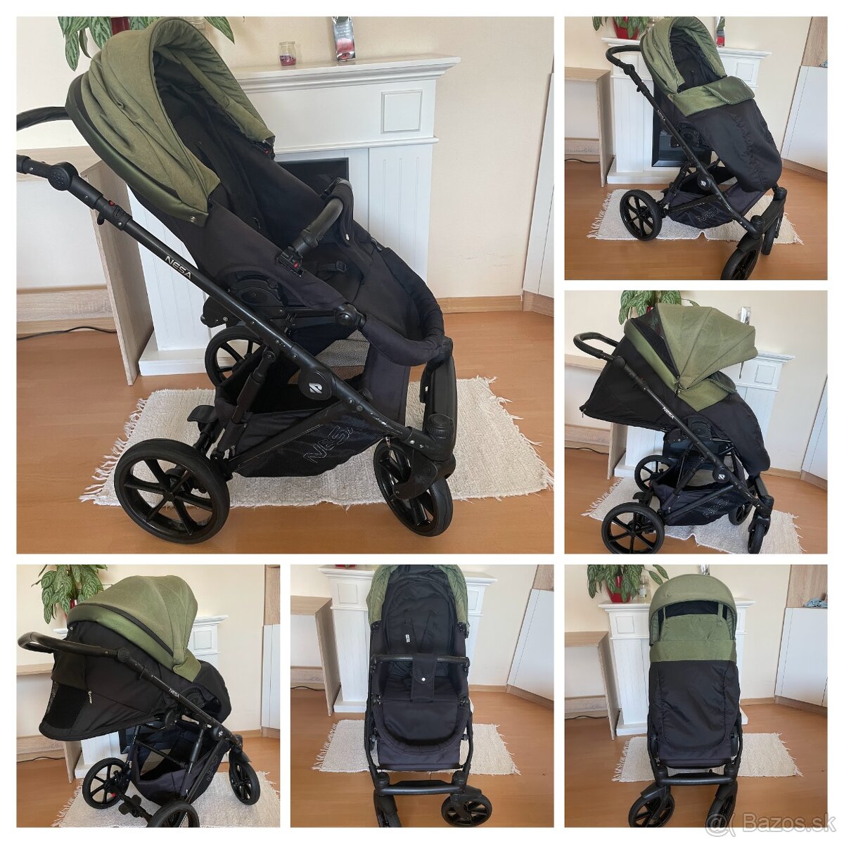 predám kočík RIKO Nesa, jungle / zelený - 4