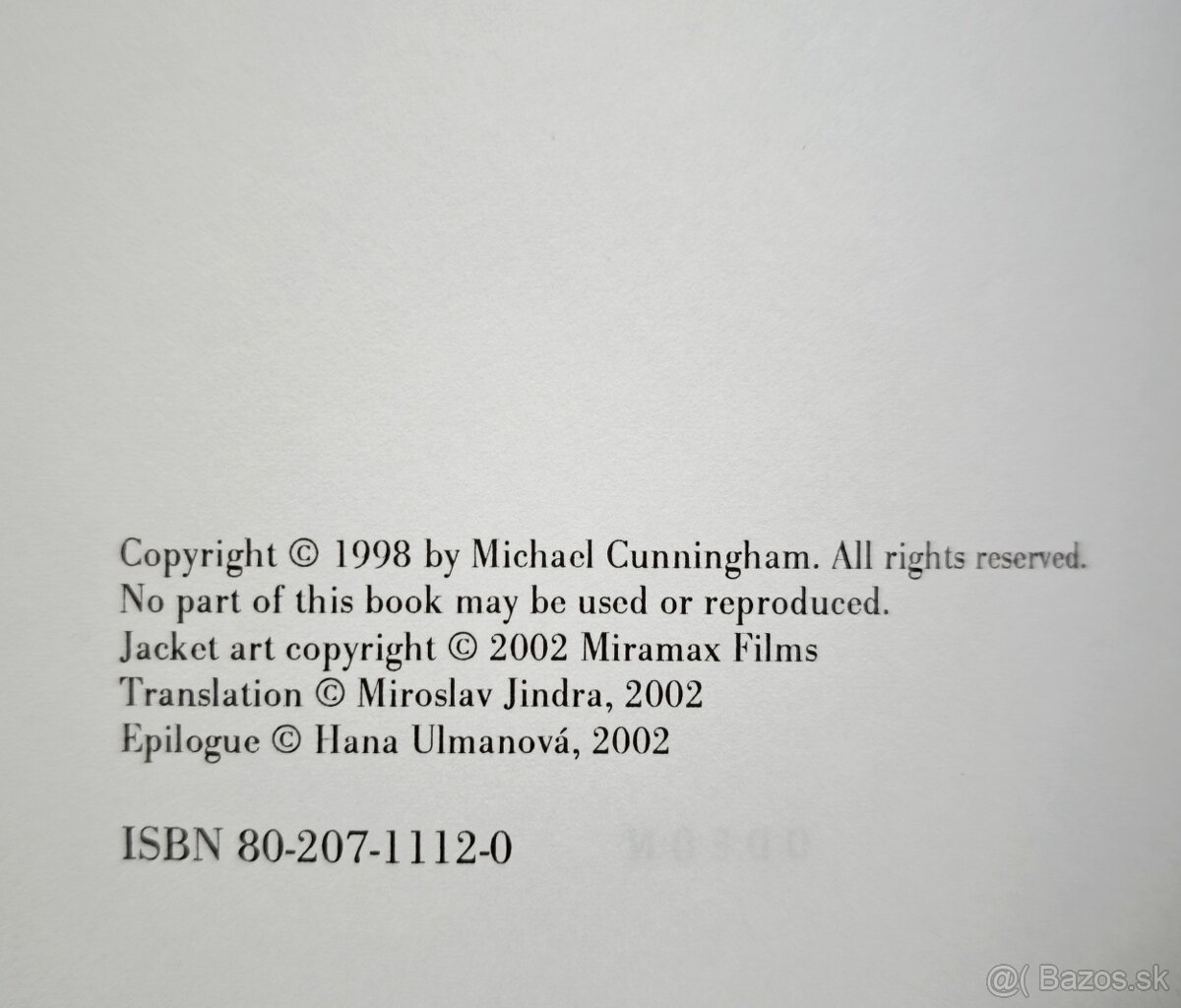 Michael Cunningham: HODINY - 4