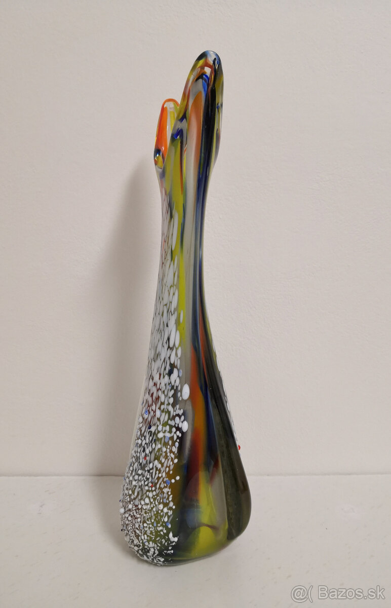 Luxusná umelecká váza z hútneho skla v tvare ryby - 4
