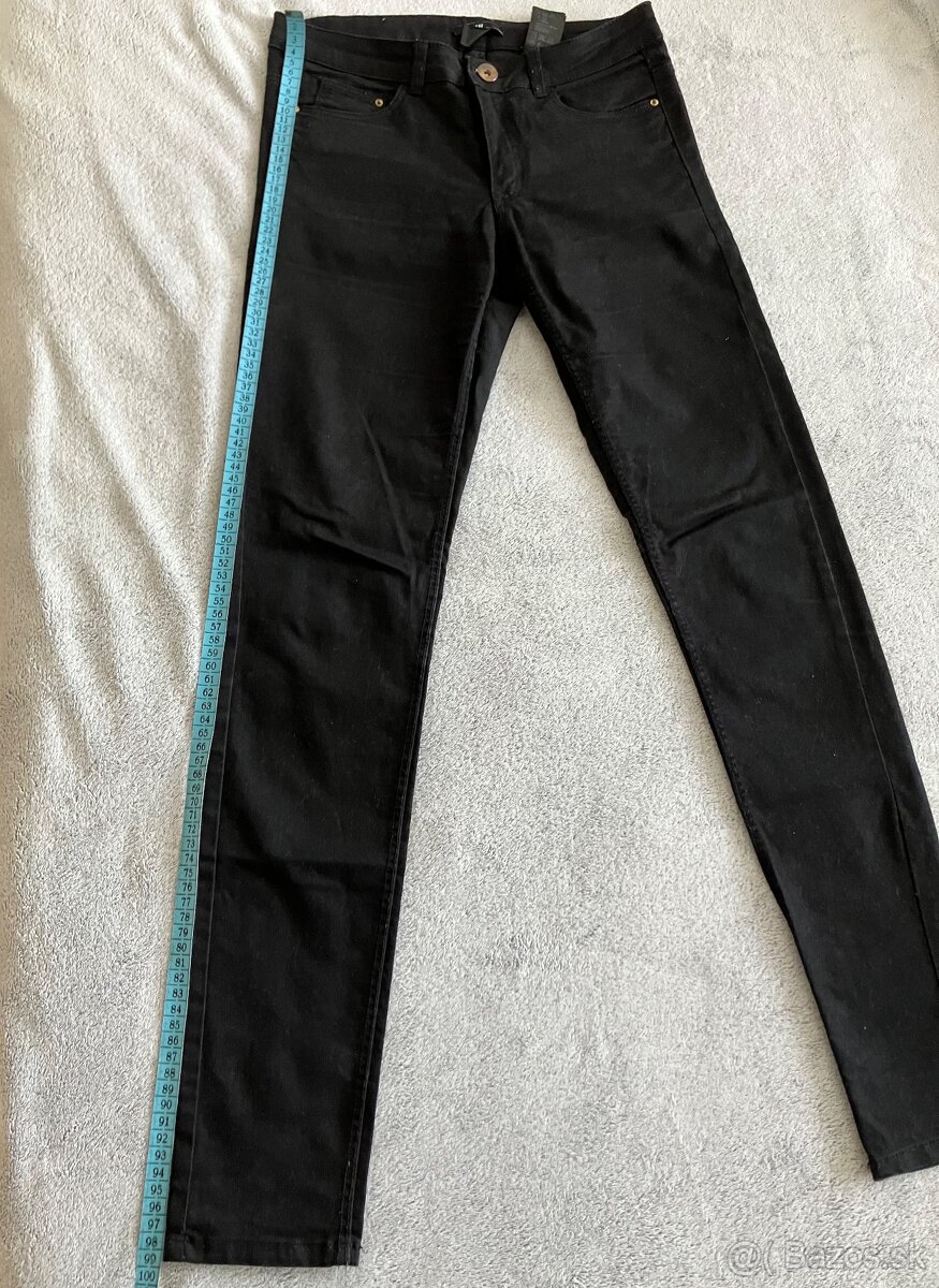 Čierne dámske rifle H&M - 4