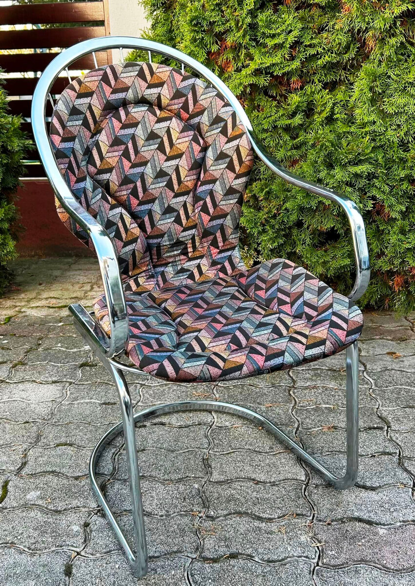 Chrómové stoličky Gastone Rinaldi - 4