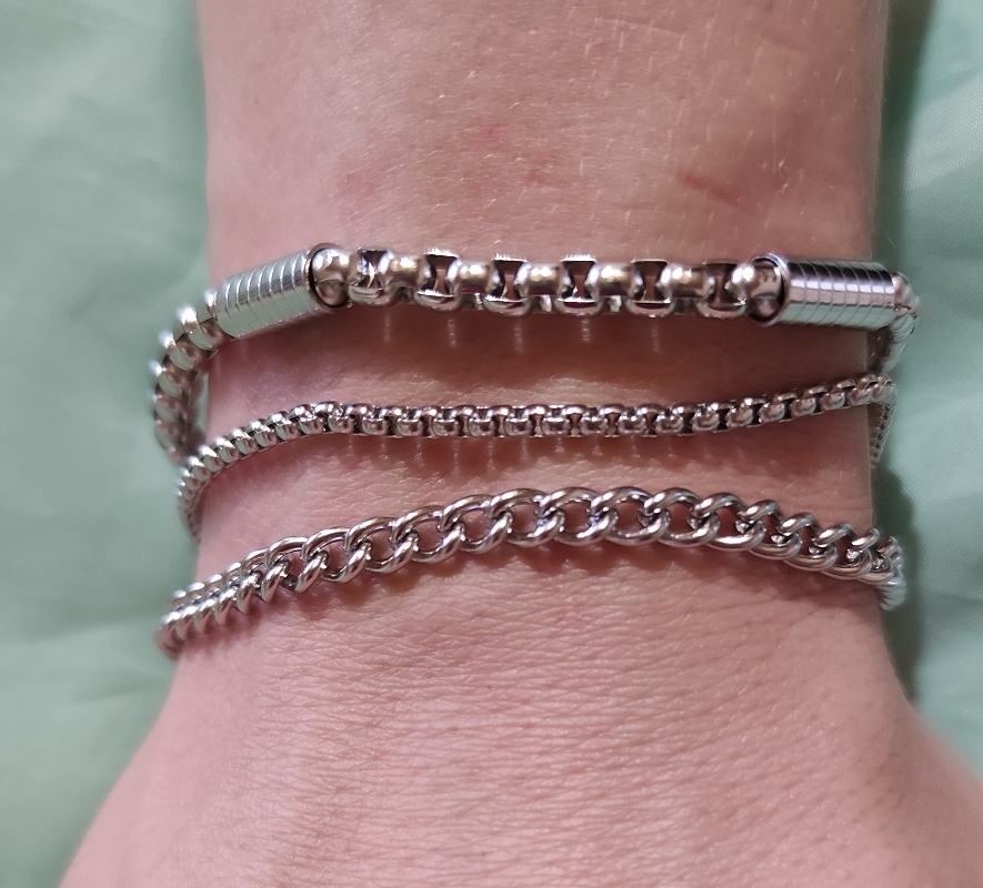 pánske náramky chir.ocel 3 ks - 4