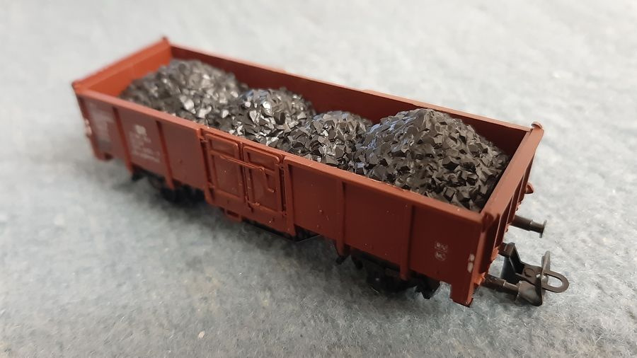 Vláčiky - model otvoreného vozňa Vte/Es s uhlím - 4