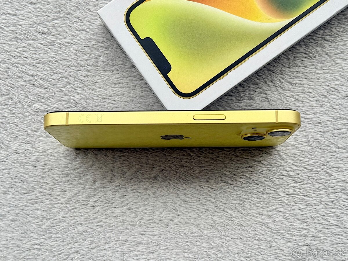 iPhone 14 128GB Žltý, NOVÁ BATERKA, SUPER STAV - 4