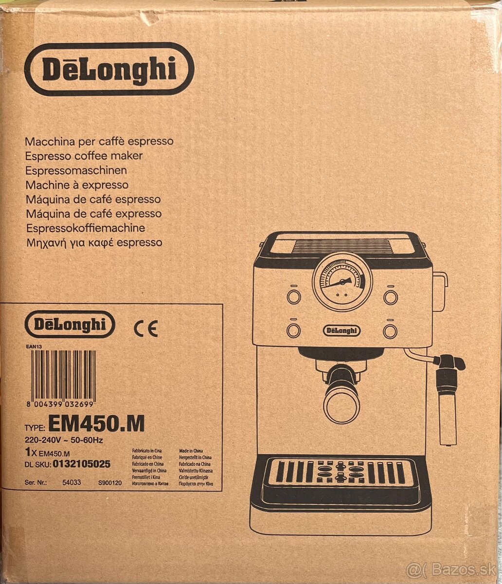 Pákový kávovar DēLonghi EM450.M - 4