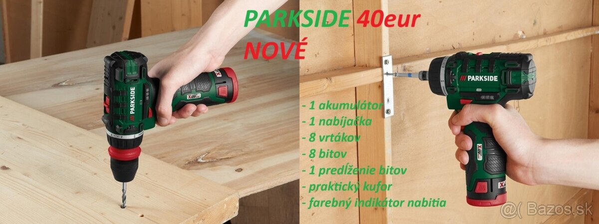 Aku vŕtacie skrutkovače Parkside - 4