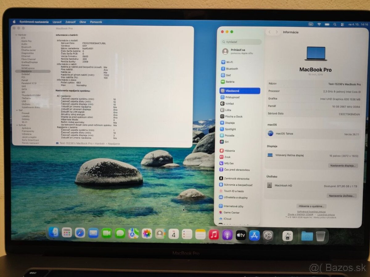 MacBook Pro 16 (2019) | Intel Core i9 2.3 GHz • 16 GB RAM • - 4