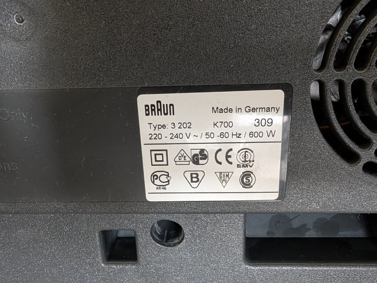 Kuchynský robot Braun Combimax 700 - 4