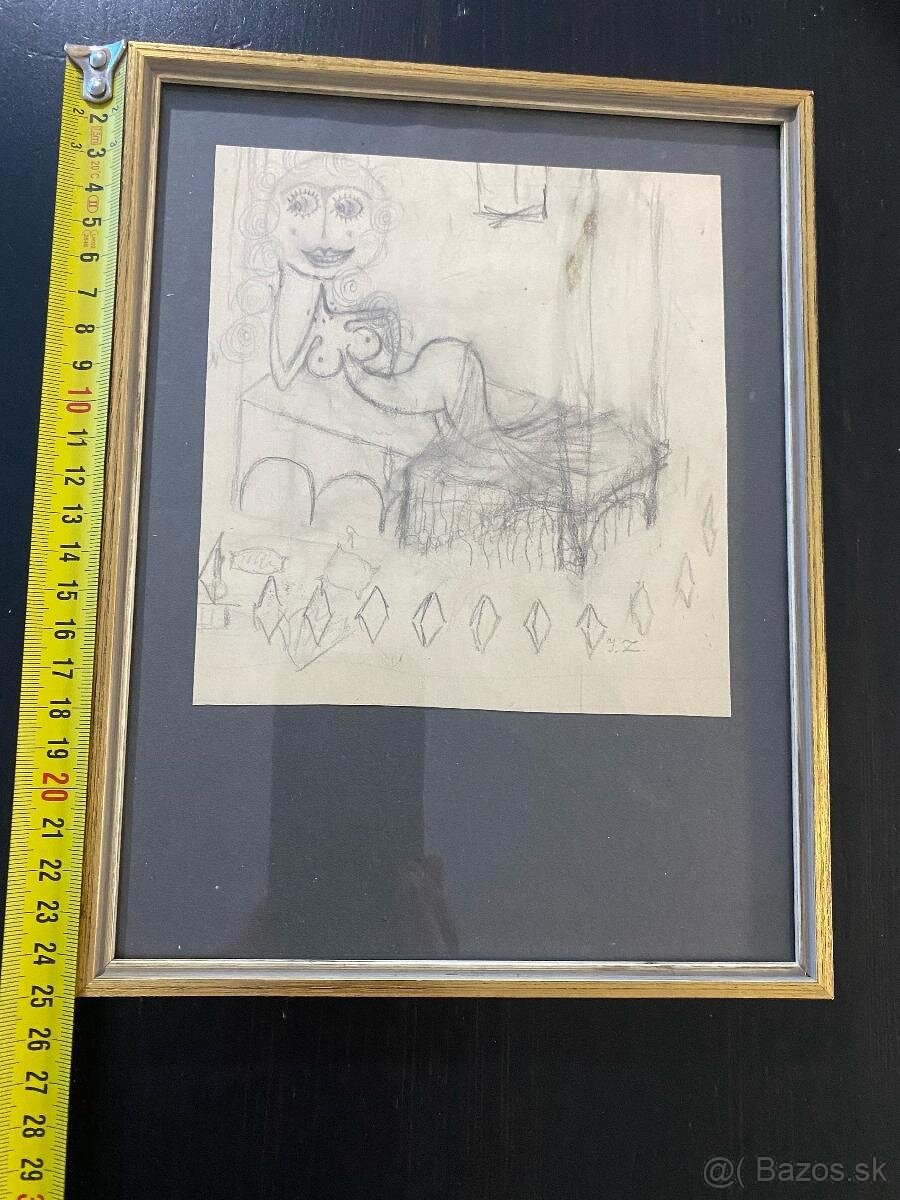 Starý obrázek za sklem - 4