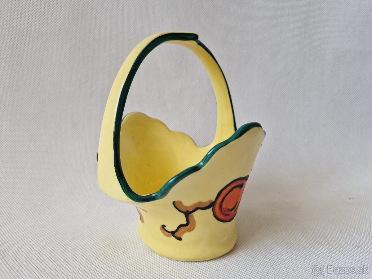 Starožitný keramický košíček Art Deco Ditmar Urbach - 4