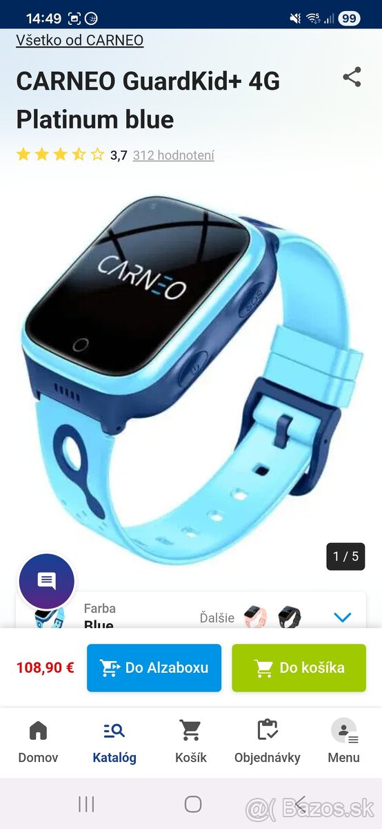 Smart hodinky CARNEO GuardKid+ 4G Platinum - 4