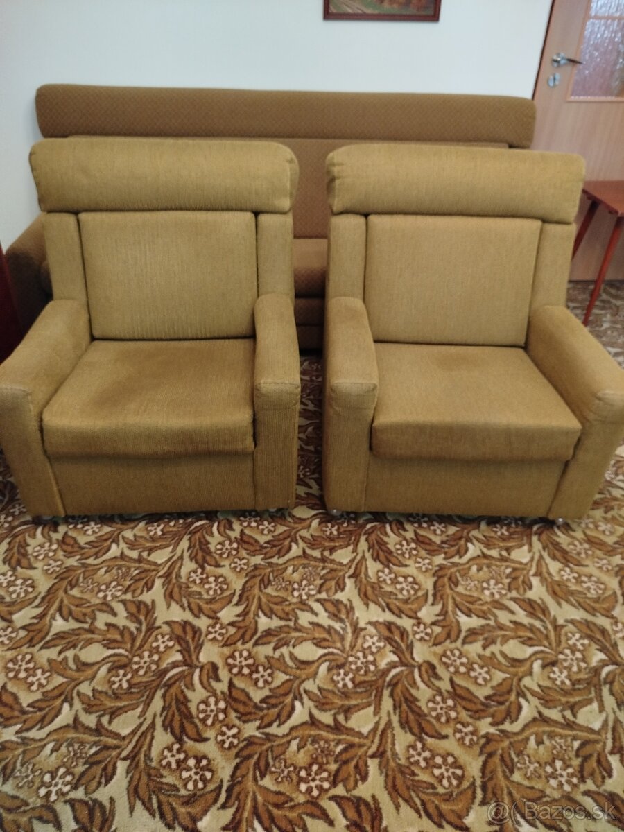 Retro gauč a kreslá - 4